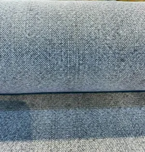 Calvin Linen Denim Blue Italian Drapery Upholstery Fabric by the yard