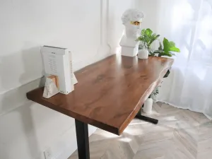 Solid 2" Extra Thick Live Edge Standing Desk